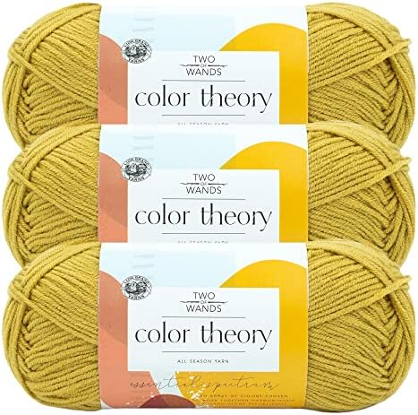 (3 Pack) Lion Brand Yarn Two of Wands: Color Theory Yarn, Bee Pollen