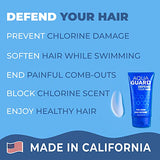 AquaGuard Pre-Swim Hair Defense | Made in California | Seriously, No More Swim Hair | Prevents Chlorine Damage + Softens Hair While Swimming | Color Safe, Leaves Hair Smelling Great | 5.3 oz (1 Pack)