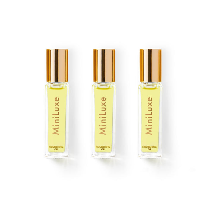 MINILUXE - Nourishing Cuticle Oil Rollerball Trio | Clean, Vegan, Cruelty-Free Nail Care (Pack of 3, 0.33 fl oz | 10 ml)