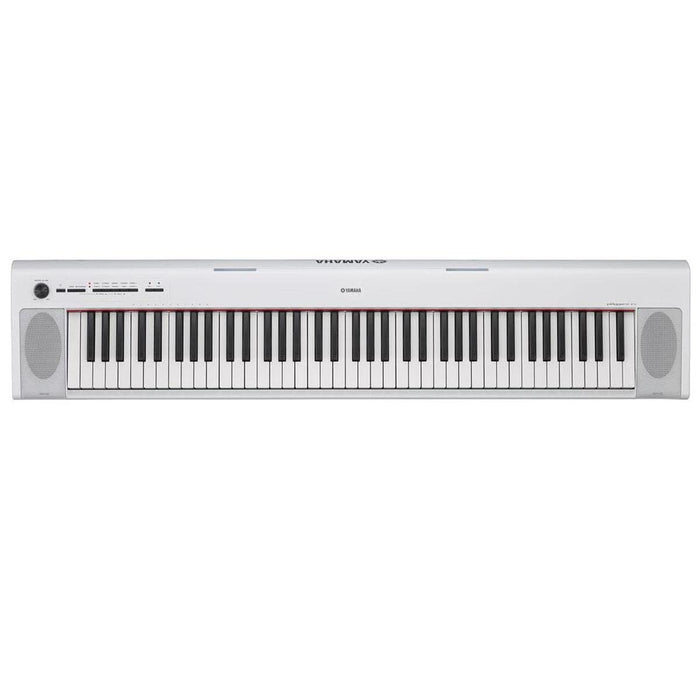 Yamaha NP32 76-Key Lightweight Portable Keyboard with PA130 Power Adapter, White