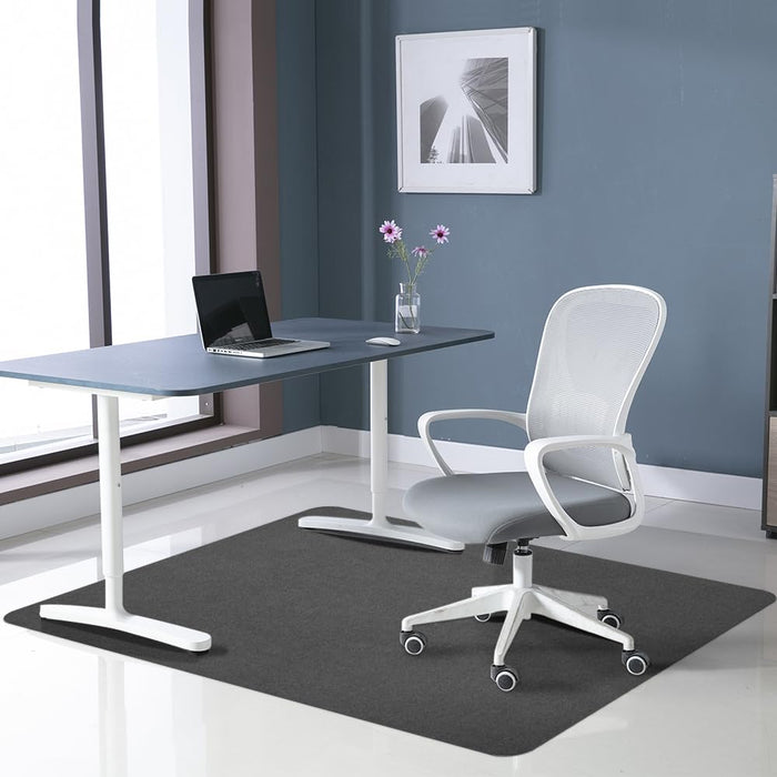 Office Chair Mat for Hardwood Floor&Tile,55"x35" Anti-Slip Desk Chair Mat,Low-Pile Mat,Multi-Purpose Hardwood Floor Protector for Office,Home (Grey, 35 * 47IN)