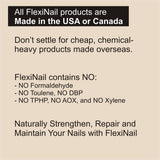 FlexiNail Penetrating Fingernail Conditioner and Strengthener to repair and then maintain weak and peeling or brittle and splitting nails