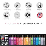 Watercolors Intense Color Depositing Shampoo, Semi Permanent Hair Color 8.5 oz - RED
