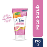 St. Ives Radiant Skin Face Scrub For Dull Skin Pink Lemon and Mandarin Orange Dermatologist-Tested Face Wash Scrub With 100 percent Natural Exfoliants 6 oz