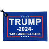 Trump 2024 Magnetic Golf Towel Microfiber Waffle Design Super Absorbent Lightweight with Clip - Industrial Strength Magnet for Golf Bags, Carts, or Clubs Accessories for Men & Women Trump Towel, Blue