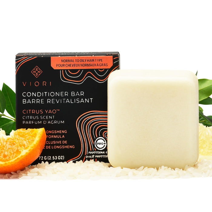 Viori Citrus Yao Conditioner Bar Made with Rice Water - Handcrafted All Natural Organic Conditioner