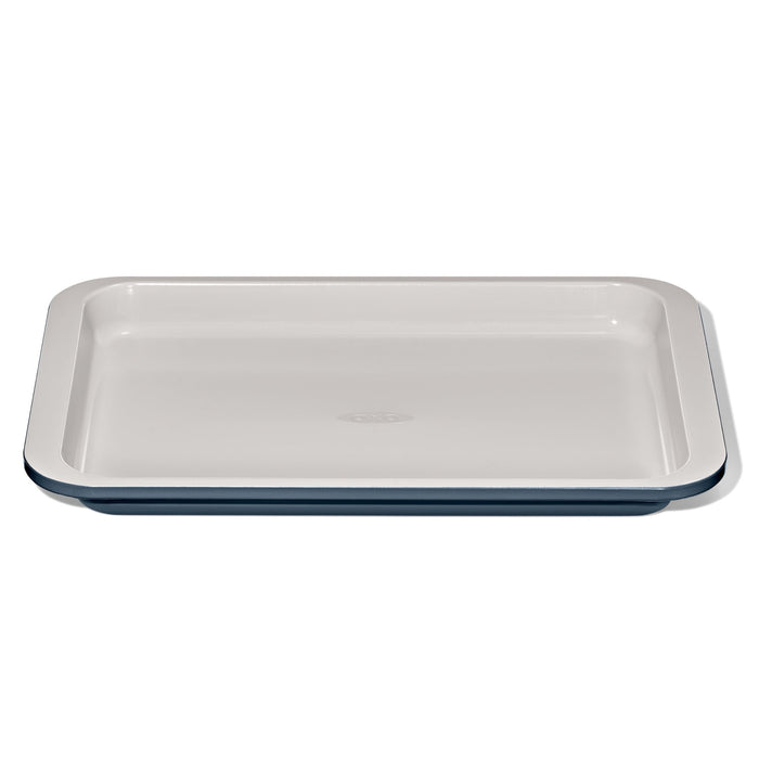 OXO Good Grips Non-Stick Pro Ceramic Coated Metal Bakeware Quarter Sheet Pan – Storm Blue