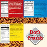 Dot's Pretzels Variety Pack, Original, Honey Mustard, and Cinnamon Sugar Pretzel Twists, Healthy Kids Snacks, 1oz Grocery Sized Bags (20 Count)