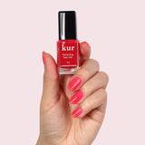 LONDONTOWN Perfecting Nail Veil #8 Enhancing Nail Care Color and Formula, Sheer Poppy Red