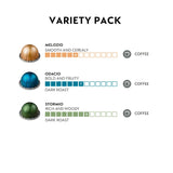 Nespresso Capsules Vertuo, Variety Pack, Medium and Dark Roast Coffee, 30 Count Coffee Pods, Brews 7.8 oz.