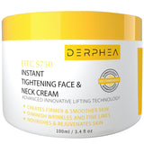 DERPHEA Neck Cream, Face & Neck Tightening Cream, Face Firming Cream, Skin Tightening Cream For Fine lines, Loose & Sagging Skin On Face, Neck, Decollete (3.4 Oz)