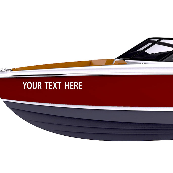 Custom Boat Numbers & Letters (Two Decals) Marine Vinyl Lettering Stickers