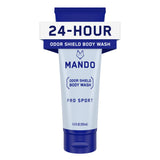 Mando Odor Shield Body Wash - 24 Hour Odor Control - Removes Odor Better than Soap - SLS Free, Paraben Free, Skin Safe - 8.5 Ounce (Pro Sport)