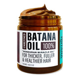 Unrefined Batana Oil for Hair Health - Authentic Cold Pressed Organic Sebi Batana Oil Mask from Honduras - Natural Hair Growth Oil Also Helps with Frizz, Split Ends, Texture & Shine - 4 Ounce Jar