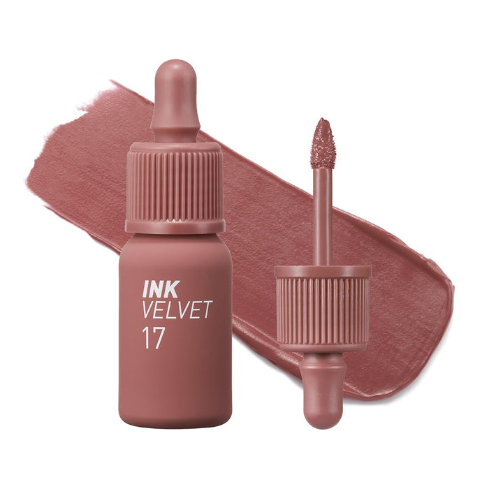 Peripera Ink the Velvet Lip Tint - High Pigment Color, Longwear, Weightless, Not Animal Tested, Gluten-Free, Paraben-Free (17 OLD)