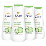 Dove Body Wash Refreshing Cucumber and Green Tea Refreshes Skin Cleanser That Effectively Washes Away Bacteria While Nourishing Your Skin 20 oz (Pack of 4)