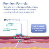 Biodermis Epi-Derm Areopexy Silicone Scar Sheets for Breast Augmentation, Professional Scar Patches in Lollipop Configuration, Ideal for Lejour Technique, Cut-to-Size, Pair - 1 Pair, Natural