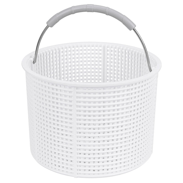 2026 New Model White SPX1082CA 7" Pool Skimmer Basket Replacement for Hayward SP1082/SP1083/SP1084/SP1085/SP1086/SP1075 Series & Aladdin B-152 Skimmers, 316 Stainless Steel Handle with Rubber Grip