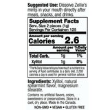 Zellie's | 100% Xylitol Sugar Free Spearmint Breath Mints | Non-GMO, Low-Calorie, Gluten Free, Vegan & Kosher Mints (250 Count - Pack of 1)