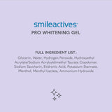 Smileactives Teeth Whitening Gel for Toothpaste with Clinical-Grade Hydrogen Peroxide, Tooth Stain Remover for White Teeth, Dentist Quality Pro Whitening Gel to Remove Coffee Stains, 2 oz Bottle