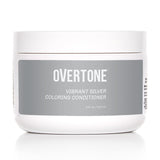 oVertone Haircare Color Depositing Conditioner - 8 oz Semi Permanent Hair Color Conditioner with Shea Butter & Coconut Oil - Temporary Cruelty-Free Hair Color (Vibrant Silver)