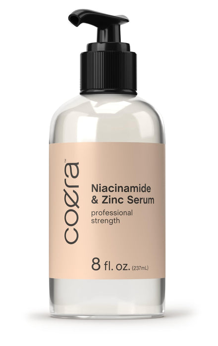Coera Niacinamide & Zinc Serum for Face | 8 fl oz | Moisturizer for Skin | with Hyaluronic Acid | Professional Strength Formula | Free of Parabens, SLS & Fragrances