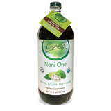 Gopals Noni One 100% Pure Organic Noni Juice - 32oz Glass Bottle (1 qt) Gluten-Free & Vegan Superfruit Liquid 30,000mg of Noni Juice Per Serving, Vitamin and Antioxidant Rich