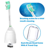 Osctor Replacement Brush Heads Compatible with Phillips Sonicare E-Series HX7022/66, 6 Pack, Fit Essence, Xtreme, Elite, Advance and CleanCare Screw-on Electric Sonic Toothbrush Handles