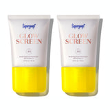 Supergoop! Glowscreen (SPF 40) - 0.5 fl oz, Pack of 2 - Glowy Primer + Broad Spectrum Sunscreen - Helps Filter Blue Light - Boosts Hydration with Hyaluronic Acid, Vitamin B5 & Niacinamide