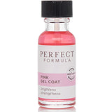 Perfect Formula Pink Gel Coat - Nail Strengthener For Damaged Nails, Keratin Nail Treatment, Sheer Pink Gel Nail Polish - Made In The USA .60 fl oz.