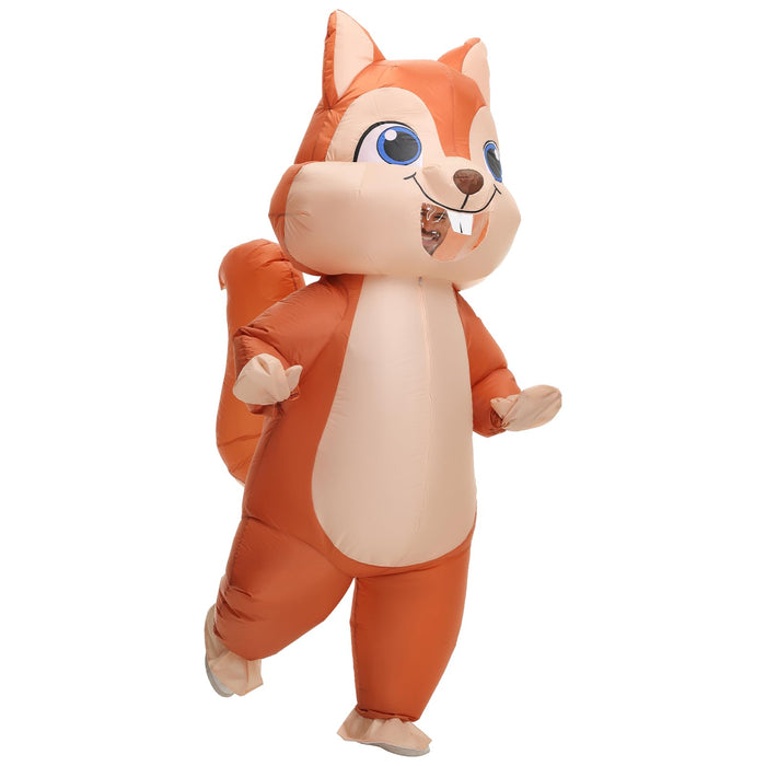 Spinosaurus Inflatable Squirrel Costume for Adult Christmas and Thanksgiving - Funny Blow Up Animal Suit for Halloween - Men and Women