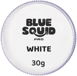 Blue Squid PRO Face Paint - Professional Water Based Single Cake Facepaint & Body Paints - SFX Makeup, Kids Adults Face Painting for Costume, Halloween, Cosplay - Classic White 30g / 1oz