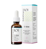 Geek & Gorgeous 101 C-Glow - 15% Vitamin C Serum, super-light + Ferulic acid & vitamin E, gives environmental protection, boost collagen & evens skin tone - all skin types, 30ml