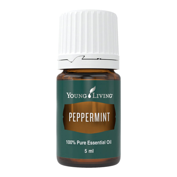 Young Living Peppermint Essential Oil 5ml | Ideal for Muscle Relaxation | Invigorating Mint Aroma | Cooling Sensation | Aromatherapy Diffuser at Home or After a Workout