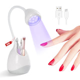 Saviland Rechargeable Nail Led Lamp - 36W Mini U V Light for Gel Nails with Nail Brush Holder Gel X Nail Lamp and Flash Cure Light for Nails Portable U V Lamp for Resin Curing for Home DIY Nail Salon