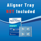 OrVance Aligner Pontics | Temporary Tooth Replacement for Aligner Trays and Retainers during Orthodontic Treatment (Value Size)