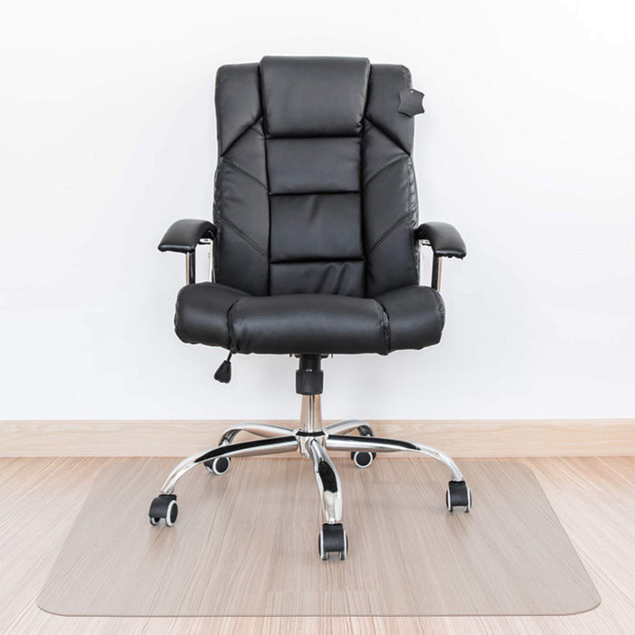 Kuyal Clear Chair Mat, Hard Floor Use, 48" X 53" Transparent Office Home Floor Protector mat Chairmats (48" X 53" Rectangle)