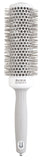 OLIVIA GARDEN Expert Blowout Speed – White & Grey - 45 - Ceramic Coated Round Brush with Extra Long Barrel for 25% Faster Blowouts