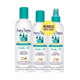 Fairy Tales Curly-Q Daily Hydrating Shampoo, Conditioner, Spray for Kids - The Perfecr Bundle for Curly Hair - Paraben Free, Sulfate Free, Gluten Free, Nut Free - 12 oz and 8 oz (Pack of 3)