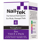 Nail Tek Xtra 4, Nail Strengthener for Weak and Damaged Nails, 0.5 oz, Value 4-Pack