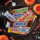 SNICKERS, TWIX, MILKY WAY, 3 MUSKETEERS, Full Size Halloween Candy Bar Variety Pack, 33.31oz/18 Pack