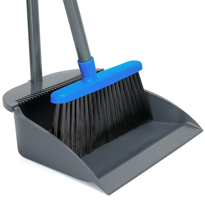 Upgrade Your Broom and Dustpan Set - Dustpan and Broom Combo Perfect for Home, Office, and More