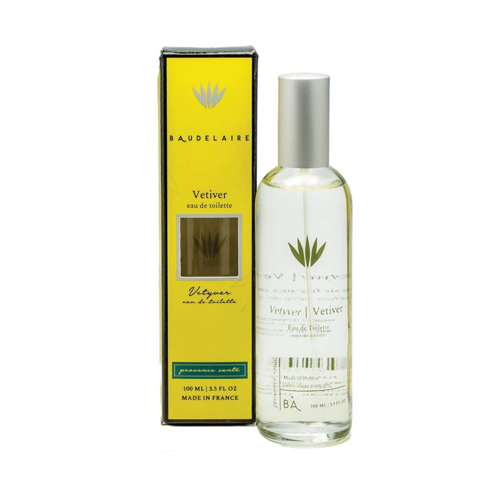 PROVENCE SANTE Eau de Toilette Spray - Luxury Fragrance Gift Perfume EDT Scented Long Lasting Fragrant Spray Bottle Made in France 3.5 Oz (Vetiver)