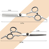 Hair Scissors Thinning Shears for Hair Cutting, Fcysy Professional 11 Pcs Hair Cutting Tools Baber Scissors Blend Shears Straight Edge Razor, Hair Trimming kit Haircut Scissors Set Salon Supplies