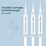 Auraglow 44% Teeth Whitening Gel Syringe Refill Pack, 44% Carbamide Peroxide, (3X) 5ml Syringes, 30 Whitening Treatments