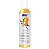 NOW Foods Solutions, Refreshing Vanilla Citrus Massage Oil, Skin Rejuvenating Blend, Supple Skin, 8-Ounce