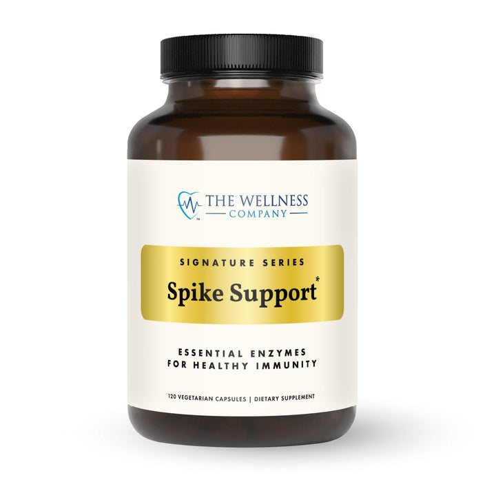 The Wellness Company Spike Support | 120 ct (2 Month Supply) | with Nattokinase, A Proteolytic Enzyme for Fibrinolytic (Anti-Clotting) | Non-GMO, Vegan, Gluten Free | for Year-Round Immune Support