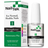 NAIL TEK Treatments Maintenance Plus 1- For Normal, Healthy Nails, with Hydrolyzed Wheat Protein and Calcium, Conditions, Protects and Nourishes, Prevents Dry, Brittle Nails, 0.5 ounce - 1 Pack