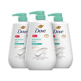 Dove Sensitive Skin Body Wash, Hypoallergenic and Paraben-Free, 30.6 fl oz (Pack of 3)