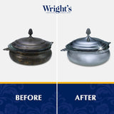 Wright's by Weiman Silver Cleaner and Polish Cream - 8 Ounce with Polishing Cloth - Ammonia-Free - Gently Clean and Remove Tarnish without Scratching